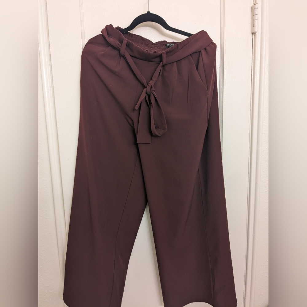 Torrid flare plum pants